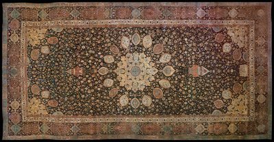 Ardabil carpet made for the mosque at Ardabil, Iran, 1530s by Persian School